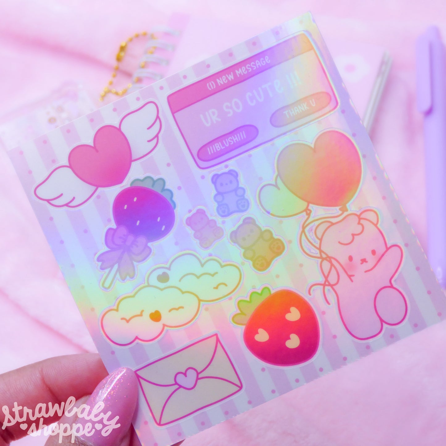 Valentine - Mushi Vday Sticker Sheet 02