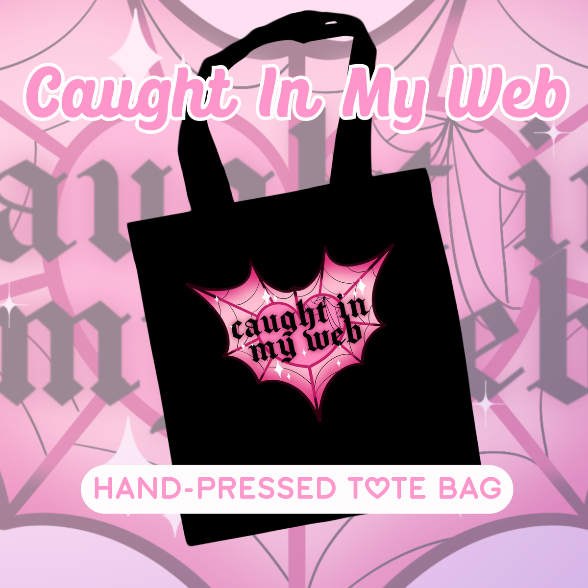 Caught In My Web - Kawaii Tote Bag