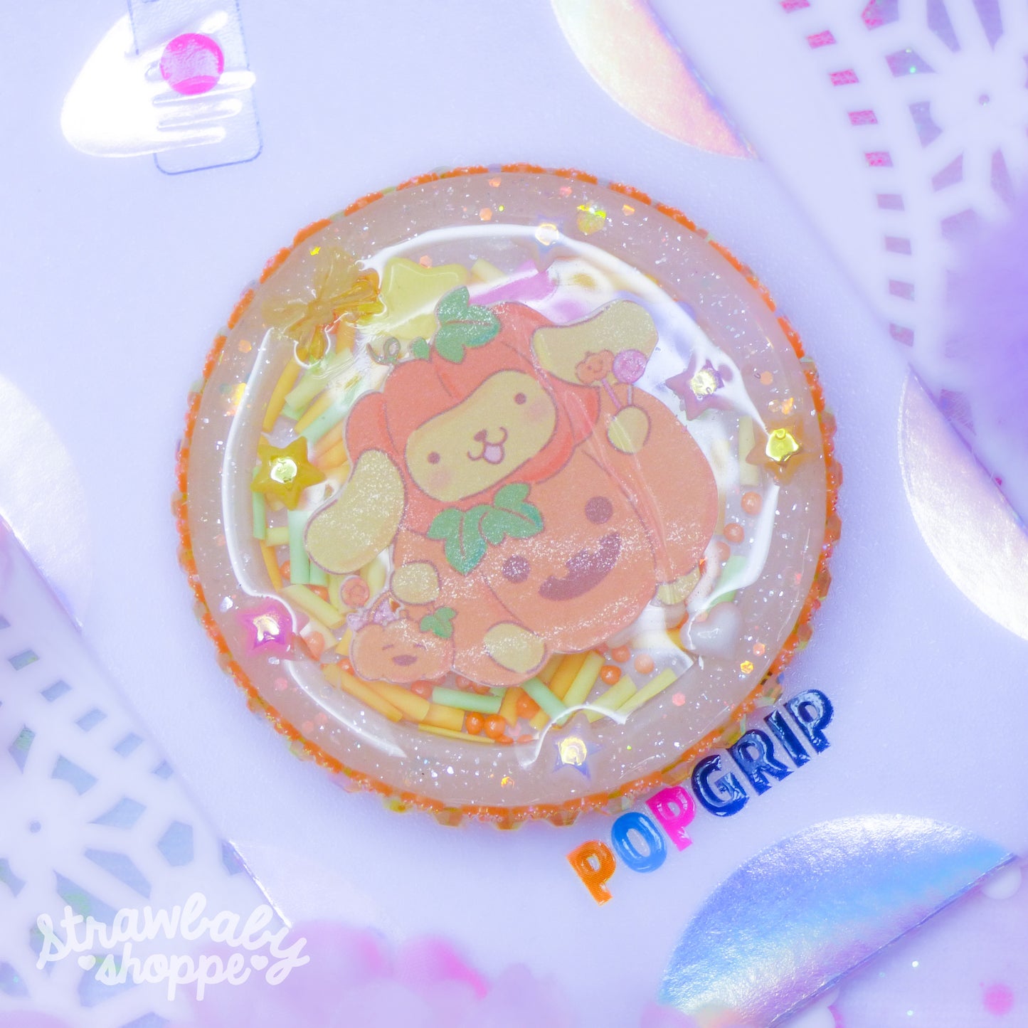 Pompompurin Shaker Poppie/Phone Grip