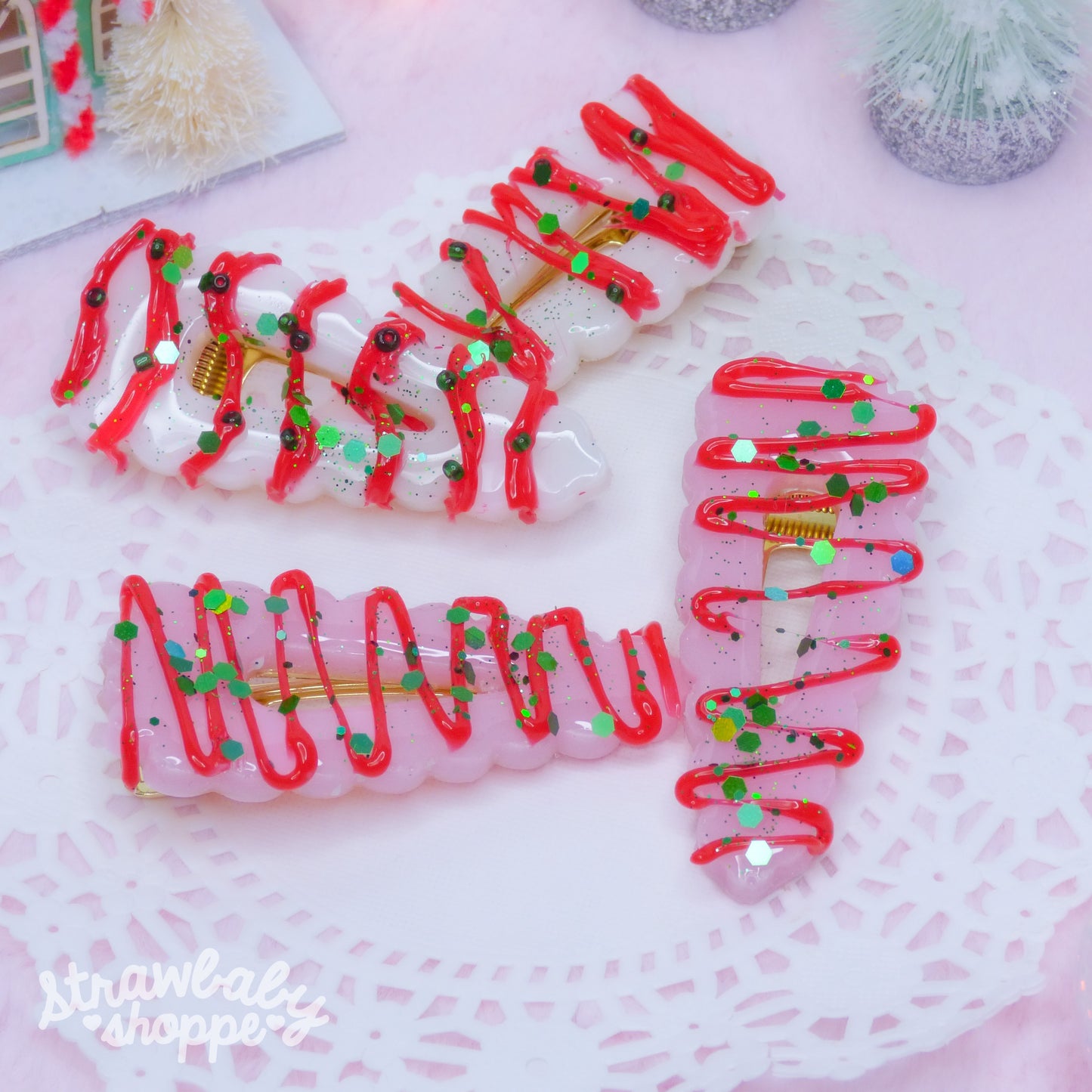 White Cake Whipped Hair Clip