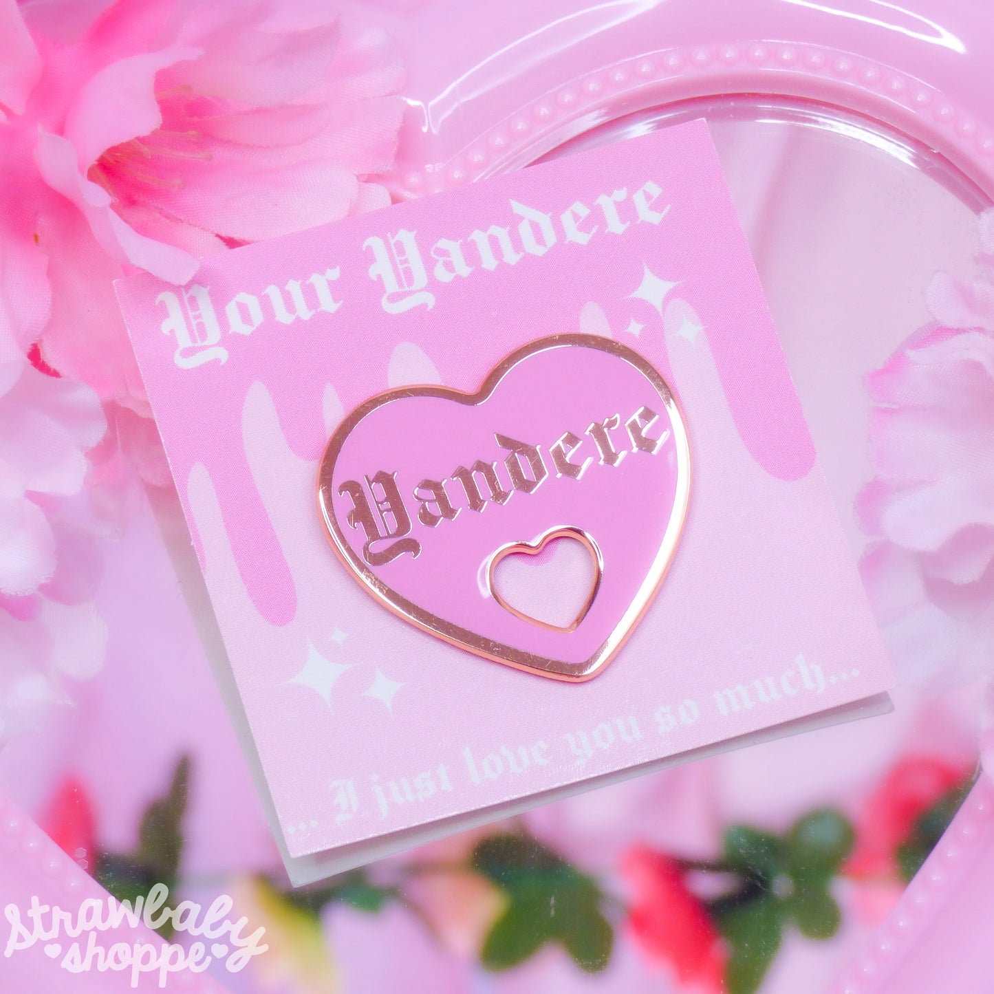 "Yandere" Heart Enamel Pin