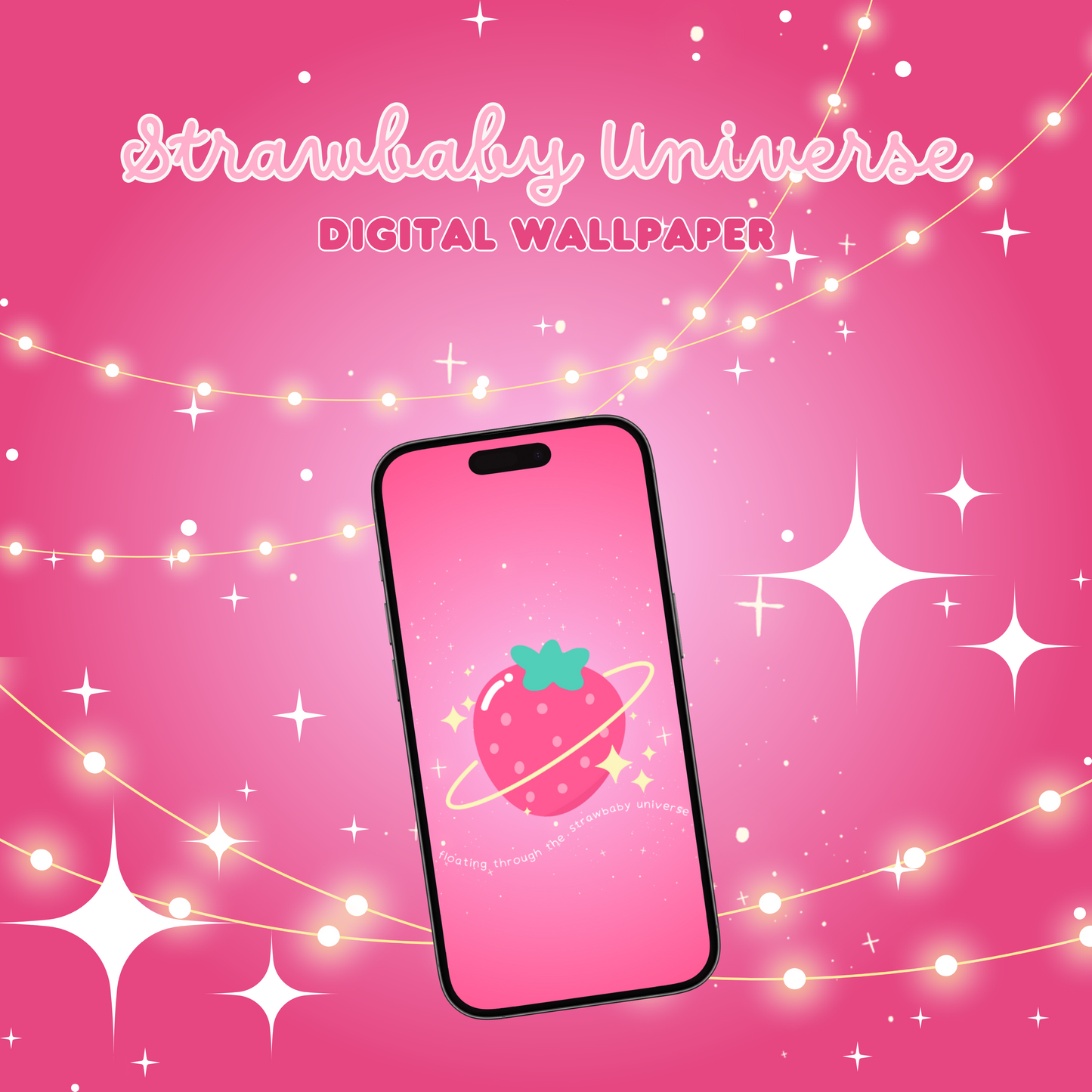 Strawbaby Universe Digital Wallpaper