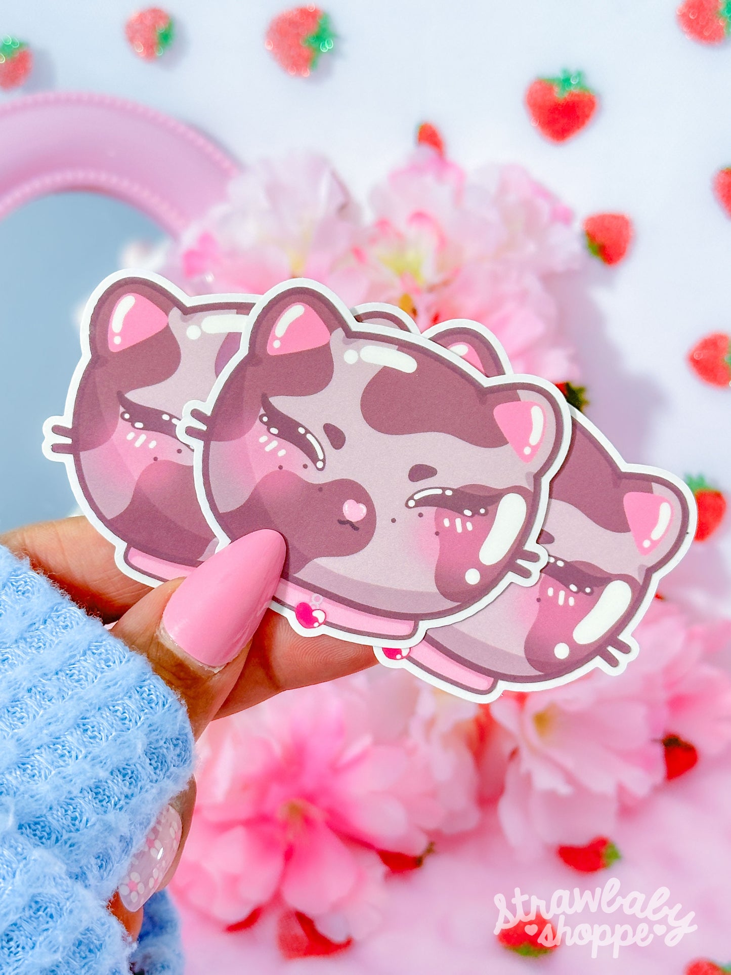 Cali Kitty - Kawaii Die Cut Vinyl Sticker - Stickers & Stationery | Handmade Sticker | Kawaii Original Character Art