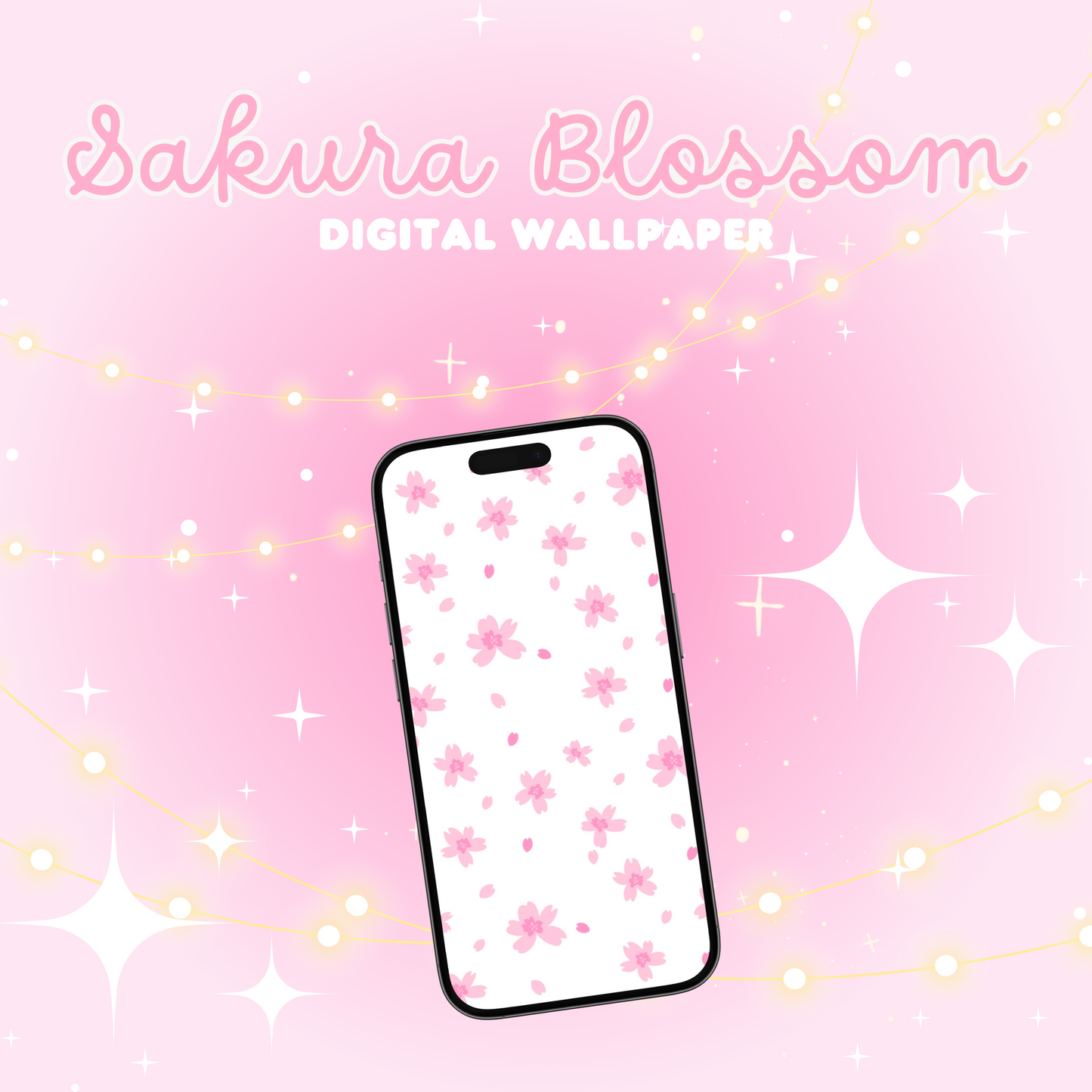 Sakura Blossom Digital Wallpaper