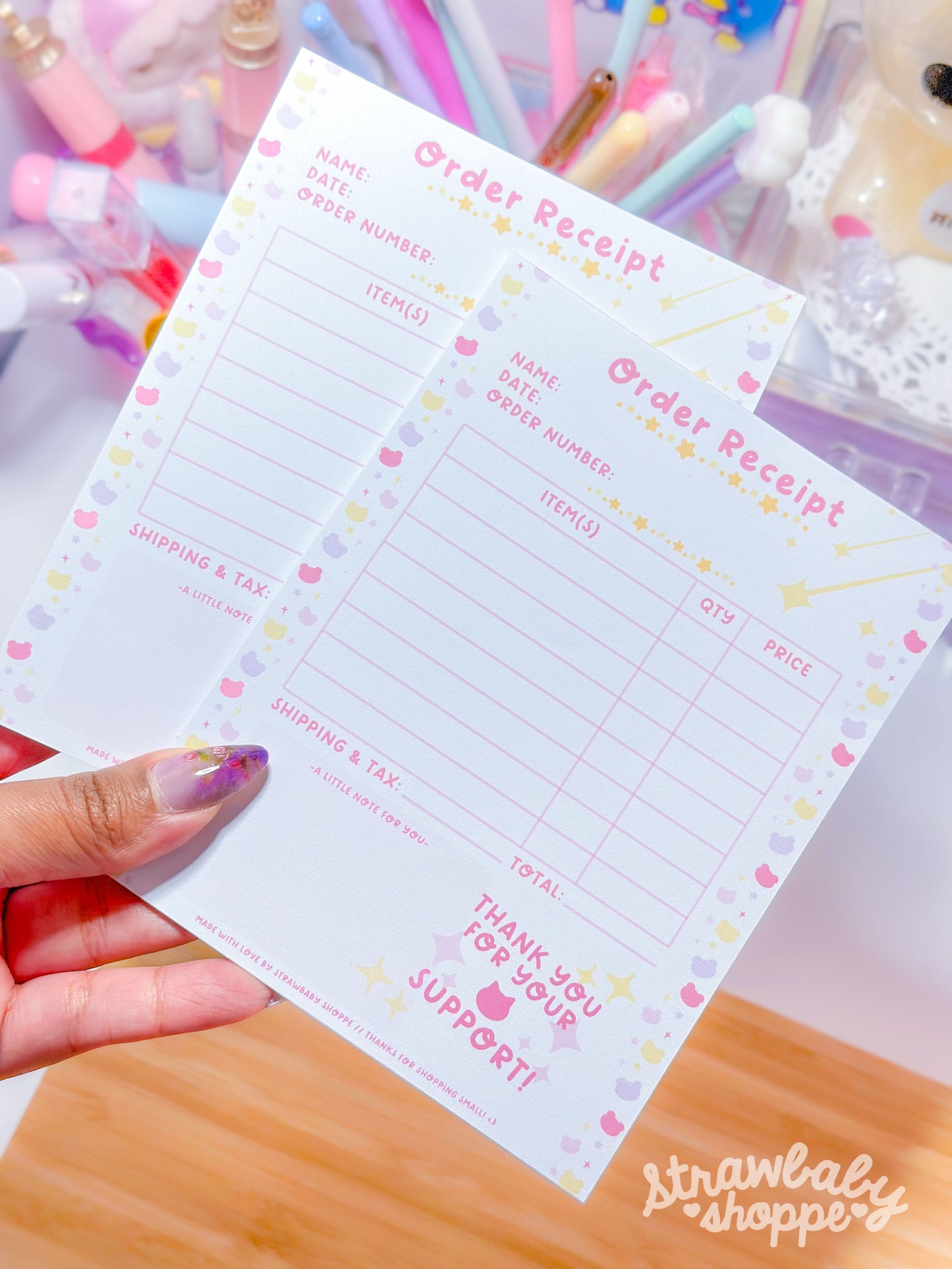 "Order Receipt" Notepad - Handmade Notepad for Small Businesses