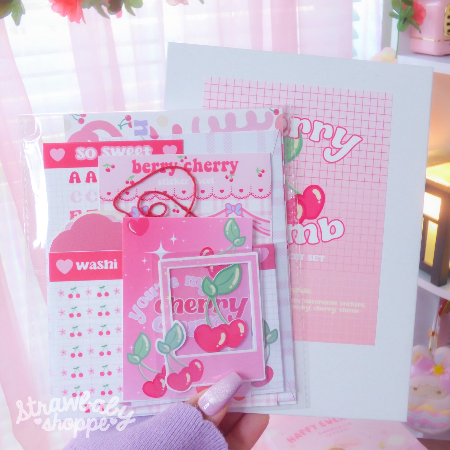 Cherry Bomb 🍒 Stationery Set