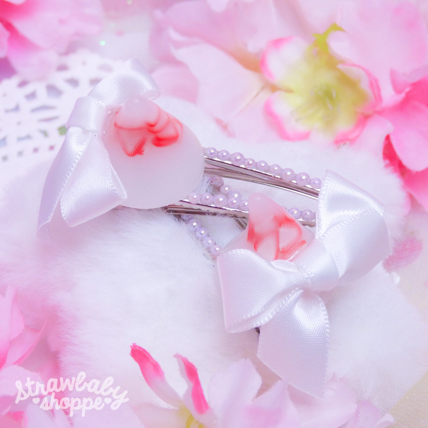 Strawberry Horns with Bows