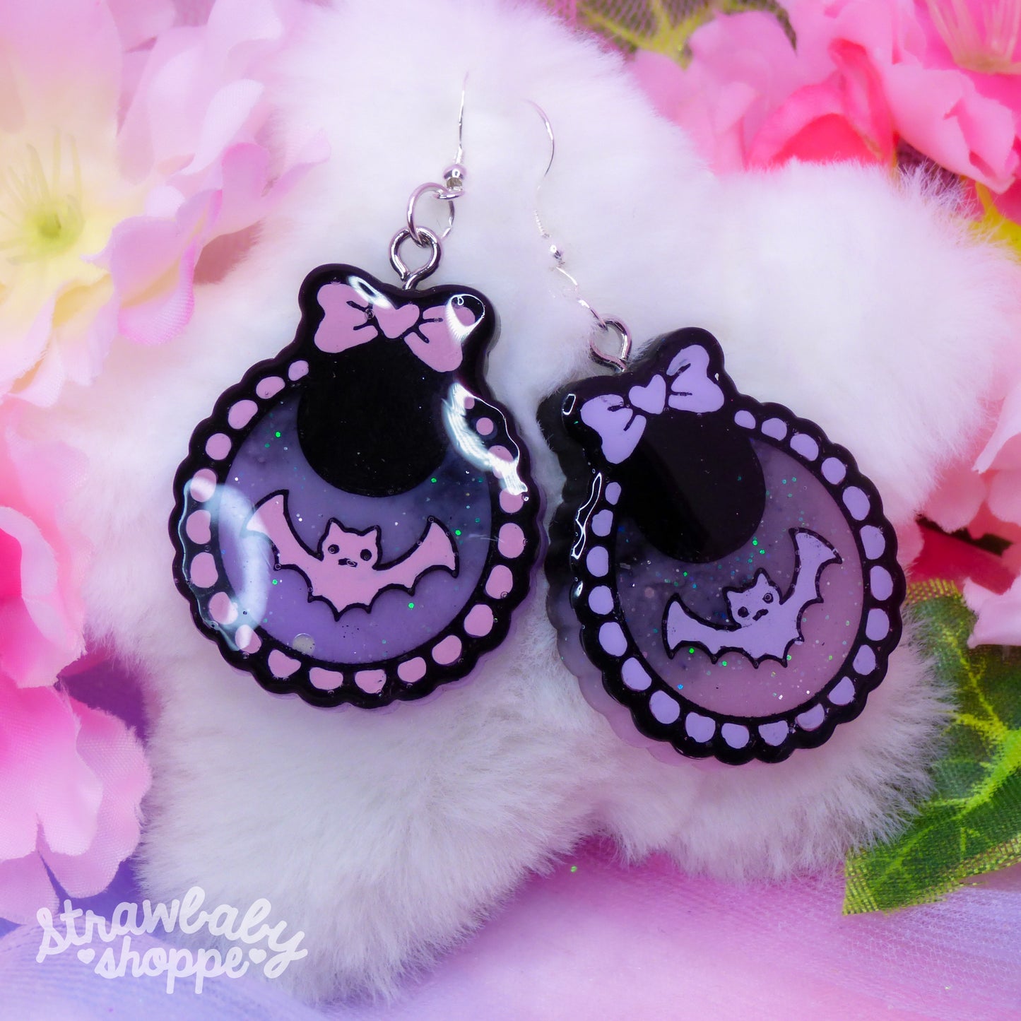 Baby Bat Bib Dangle Earrings