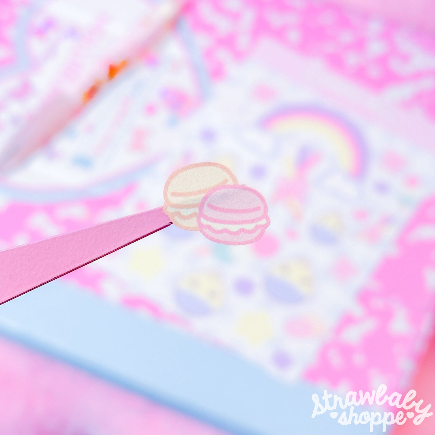 Cheeky Bluu Sticker Sheet - Kawaii Stickers - Original Character