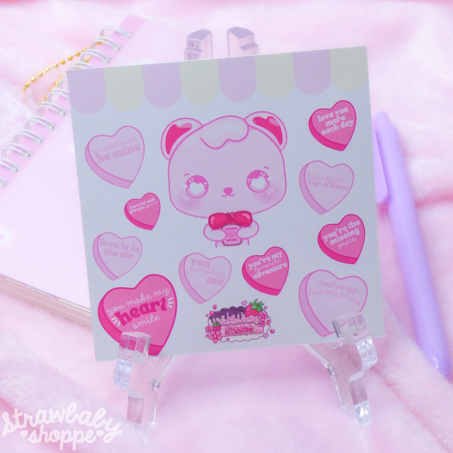 Sweethearts - Mushi Vday Sticker Sheet