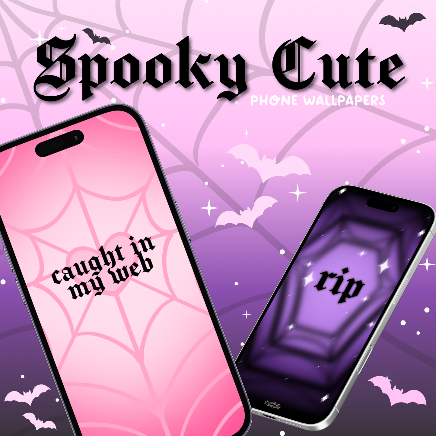 Spooky Cute Phone Wallpapers - Digital Download
