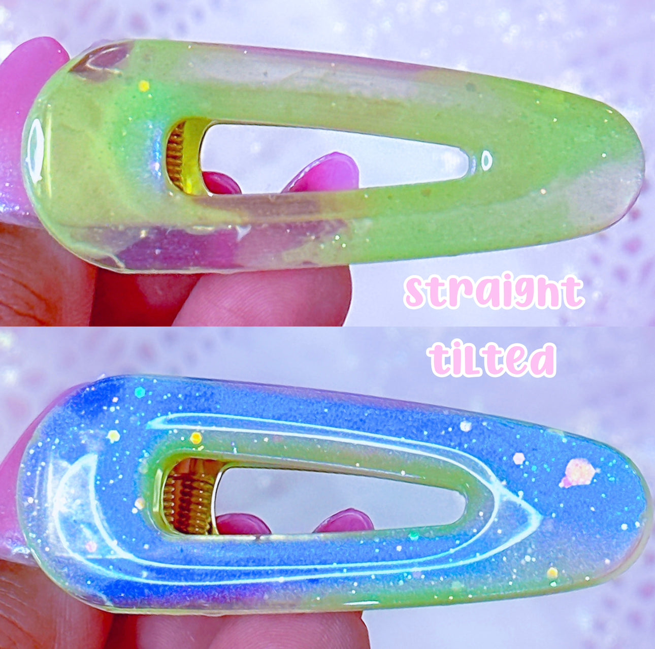 Aurora Color Shift Hair Clips