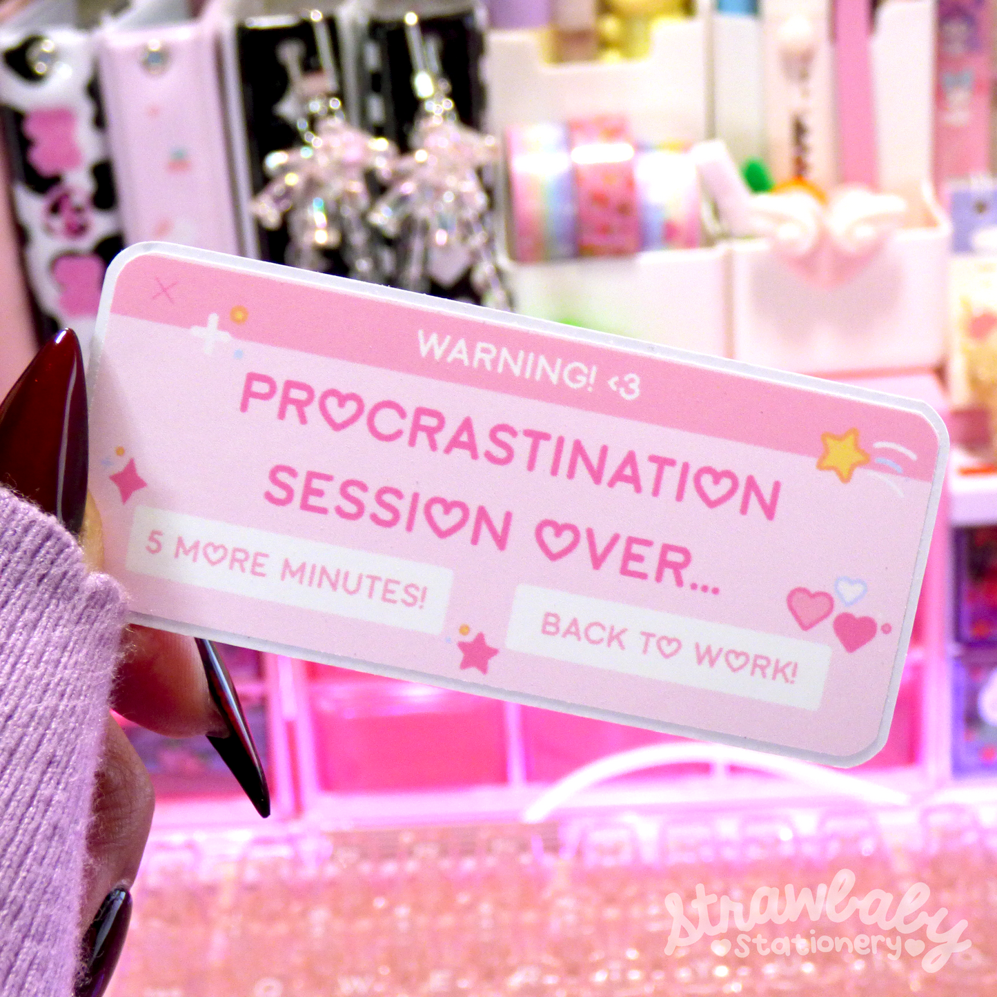 Procrastination Session - Die Cut Sticker