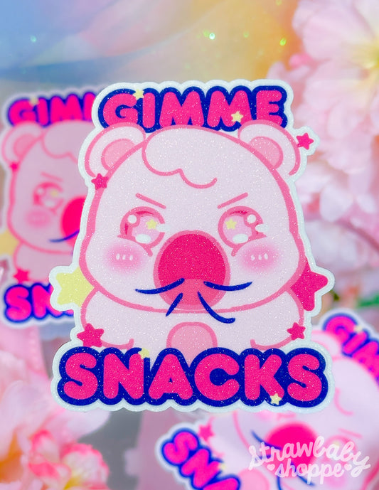Gimme Snacks - Glittery Mushi Sticker
