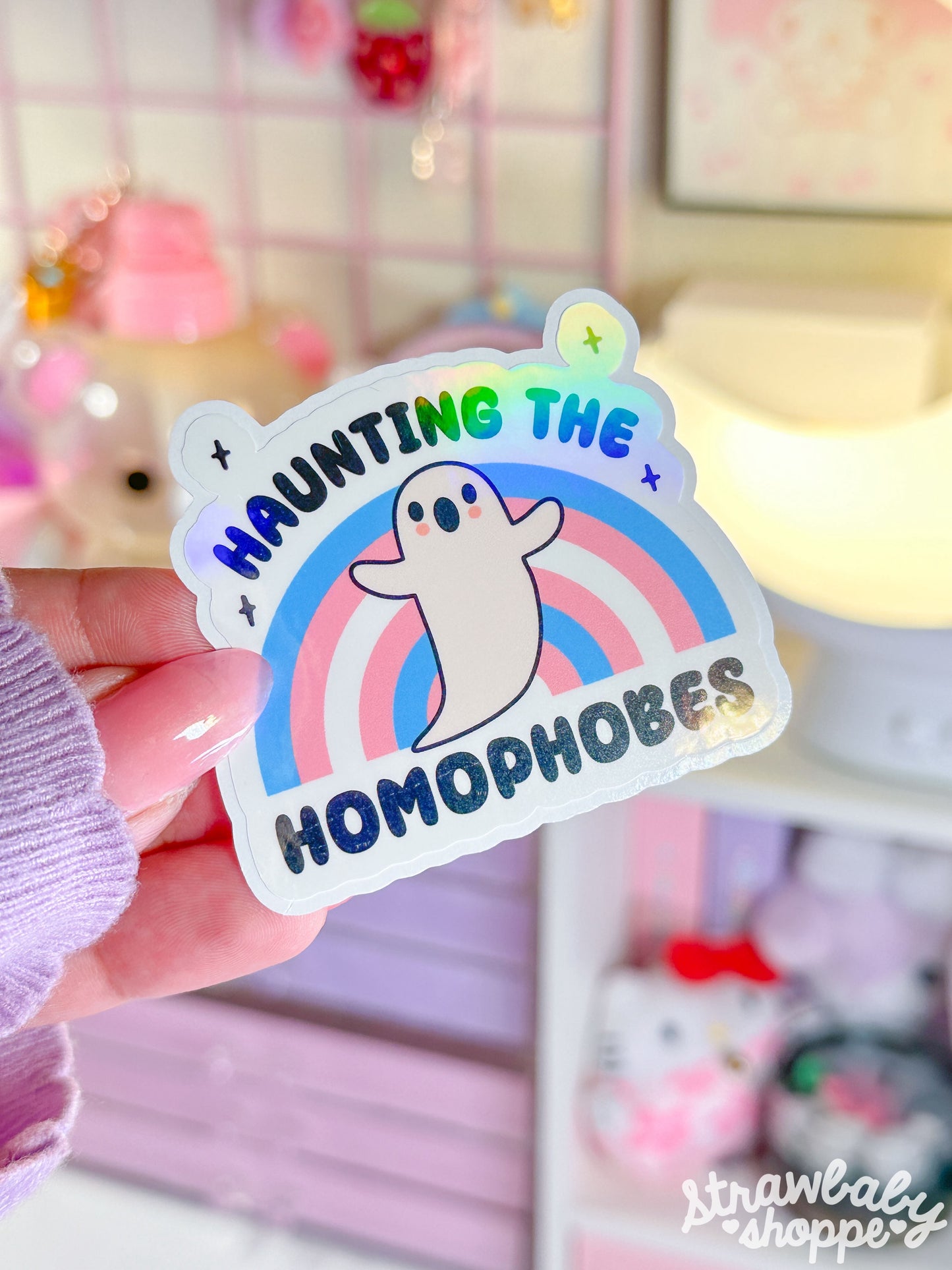 Haunting the Homophobes - Trans - Sticker