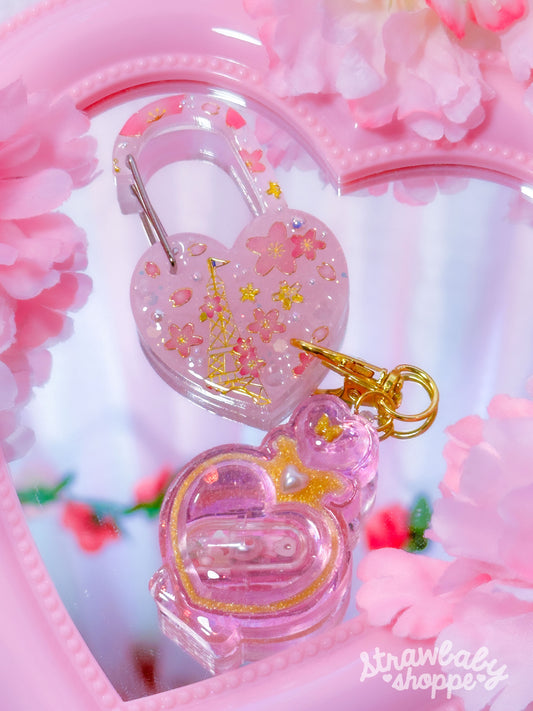 Sakura Dream - Resin Carabiner Charm Holder