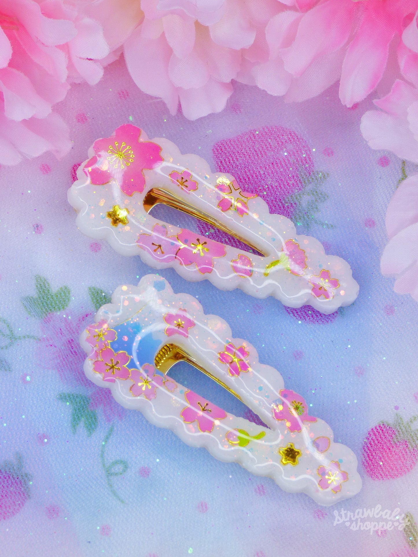 Sakura Blossoms - Hair Clips