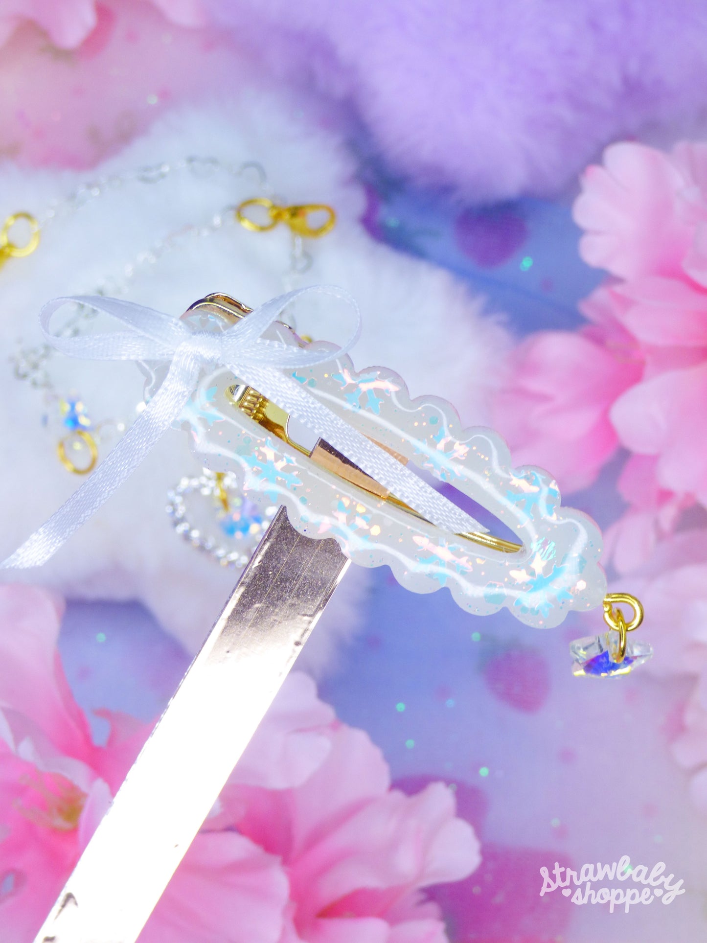 The Heart of Winter - Bracelet and Hair Clip Accessory Set