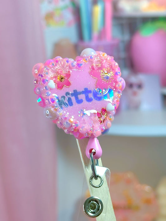 Kitten - Retractable Badge Reel