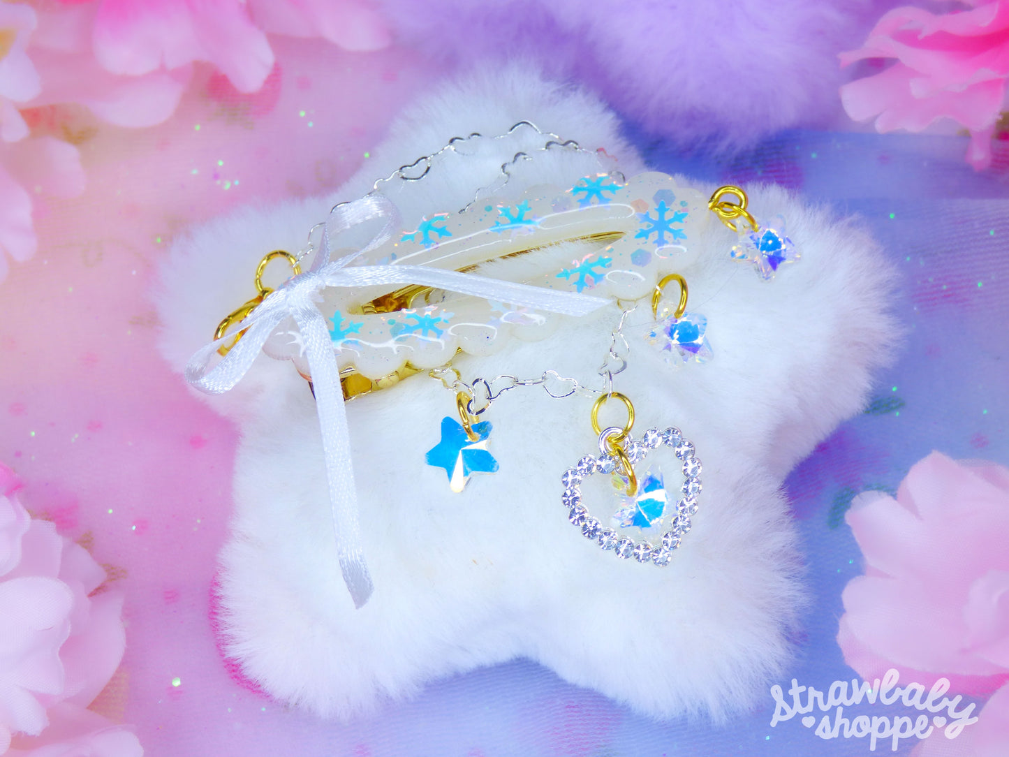 The Heart of Winter - Bracelet and Hair Clip Accessory Set