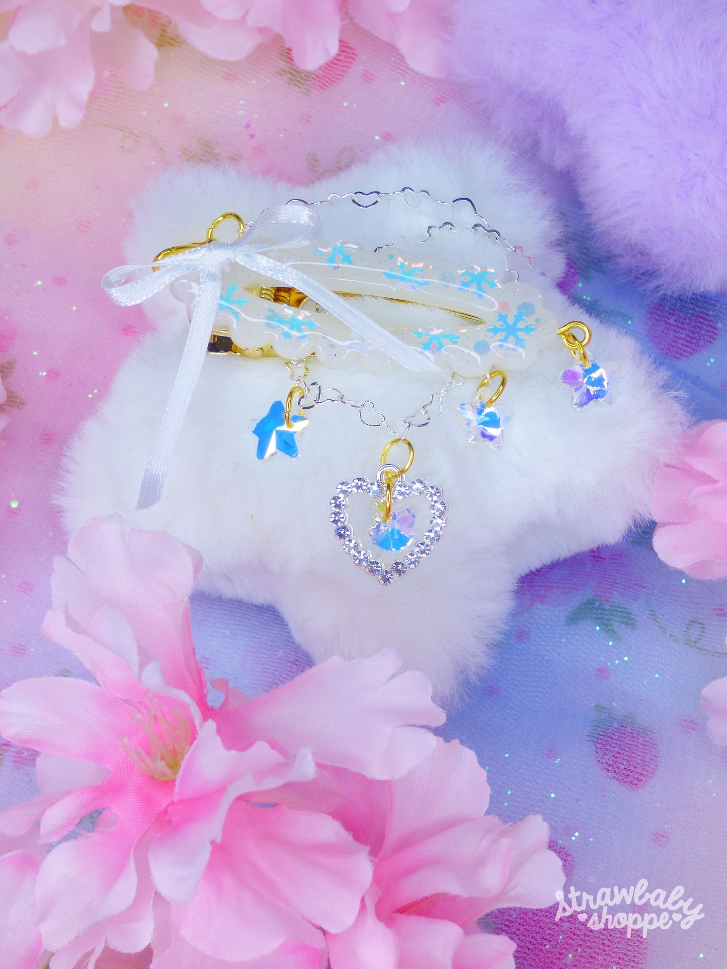 The Heart of Winter - Bracelet and Hair Clip Accessory Set