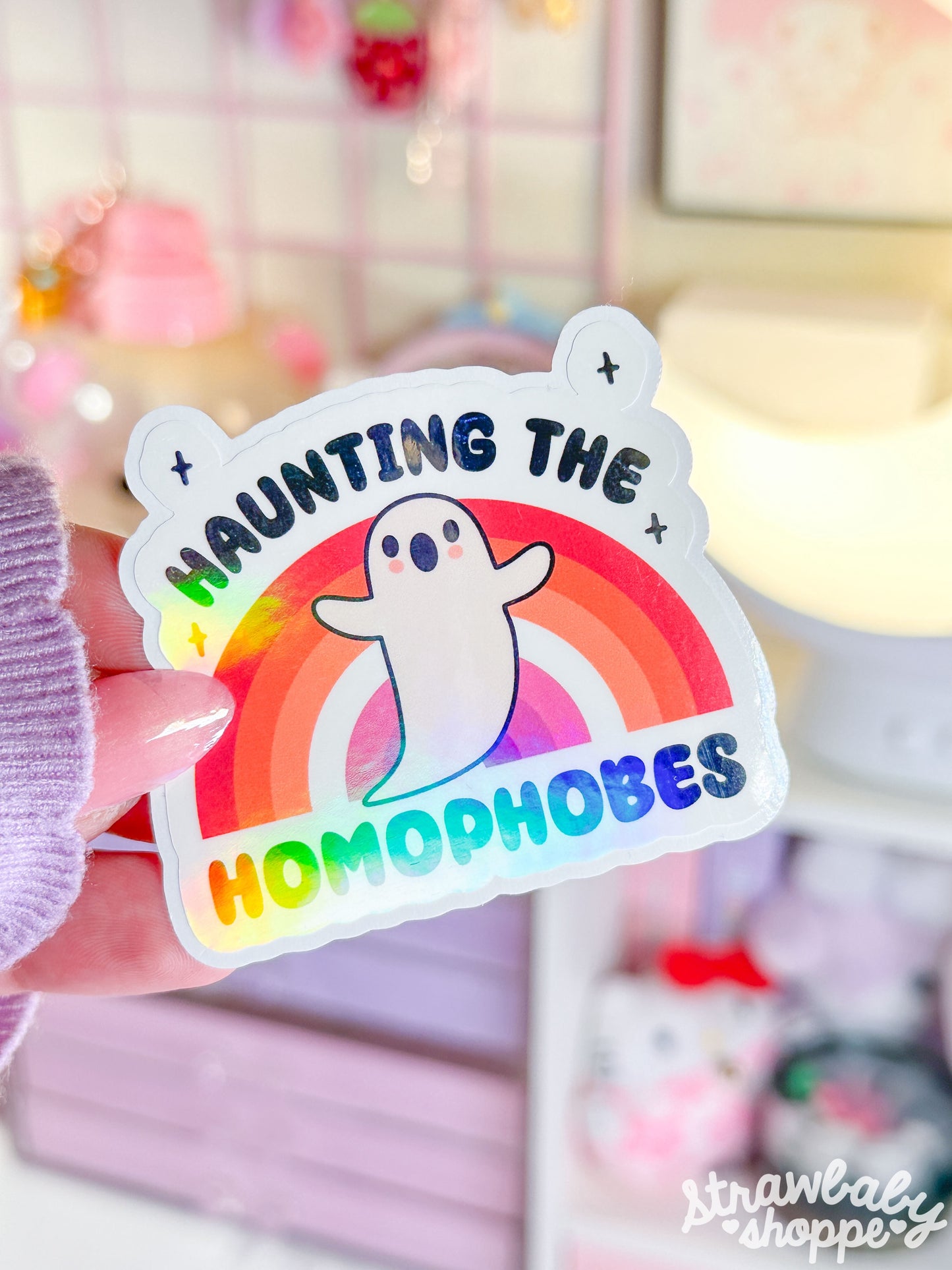 Haunting the Homophobes - Lesbian - Sticker