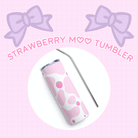 Strawberry Moo Tumbler - Shoppe Originals Series