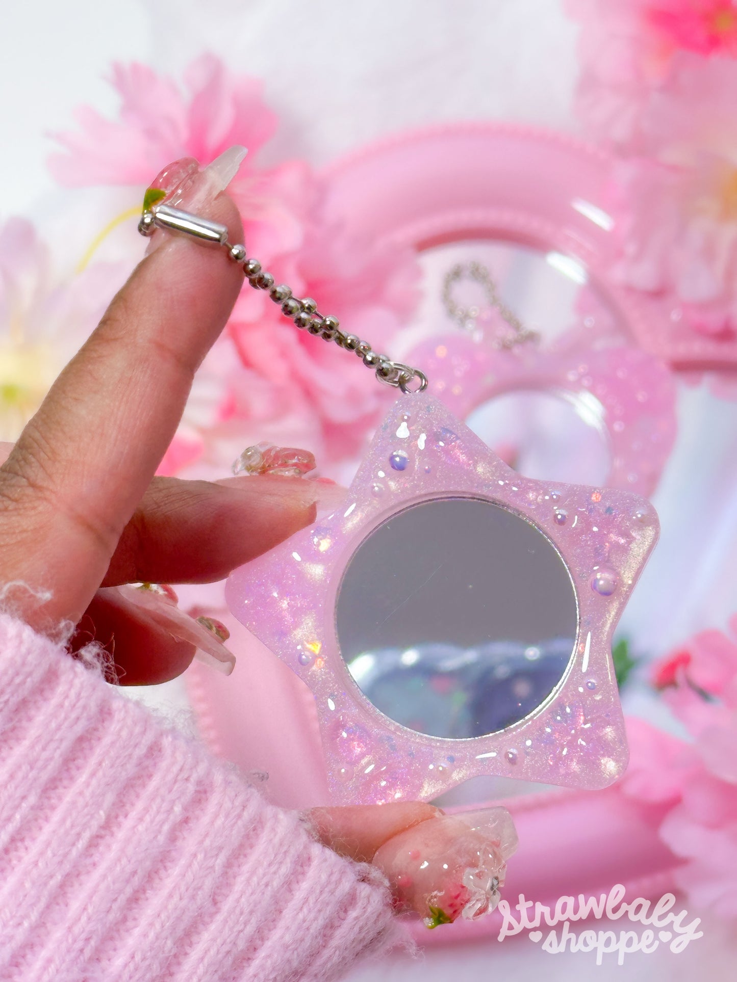 Butterfly & Star - Bag Mirror Charm