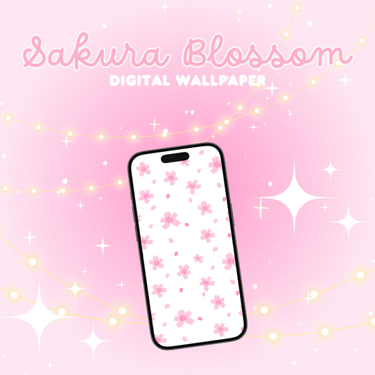 Sakura Blossom Digital Wallpaper