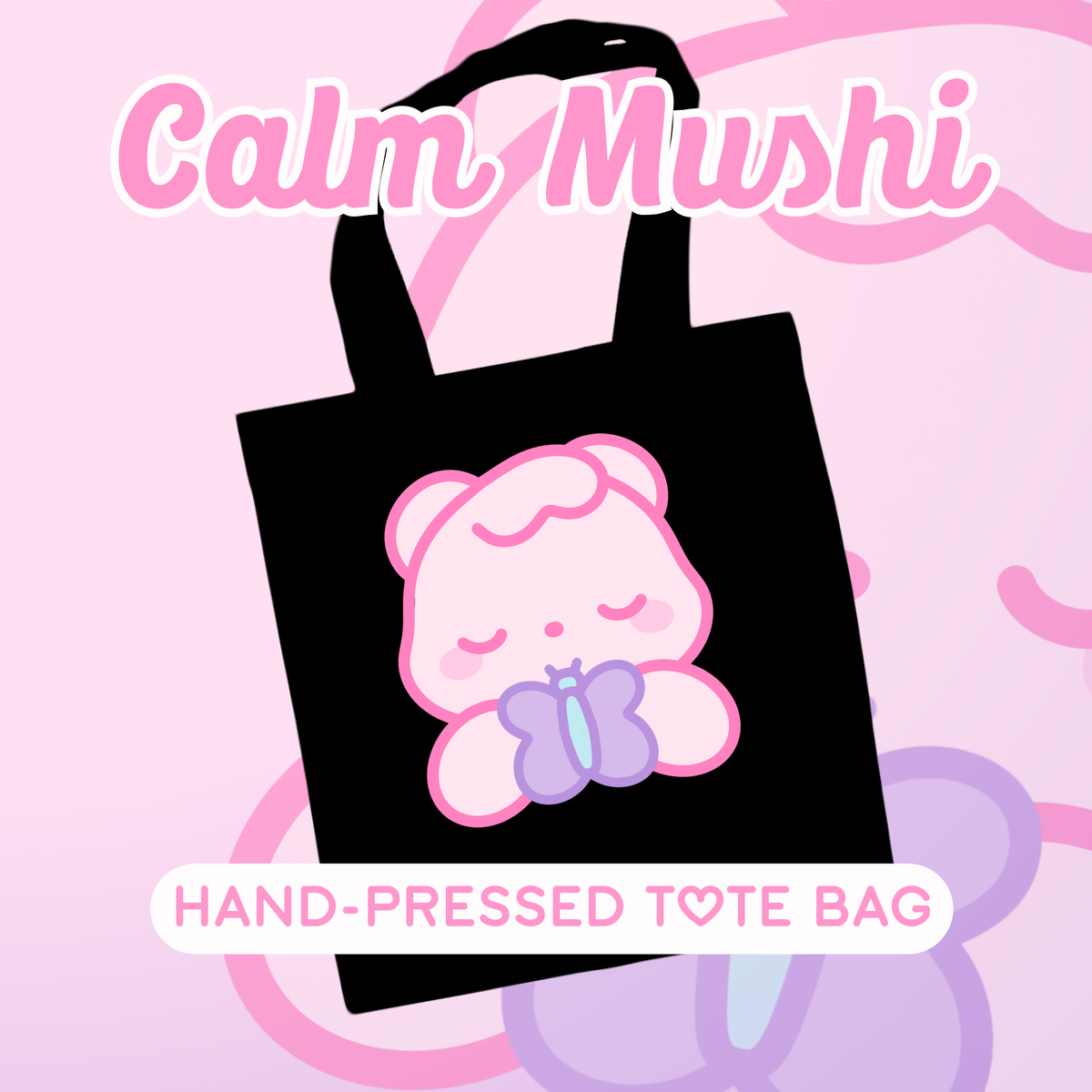 Calm Mushi - Kawaii Tote Bag