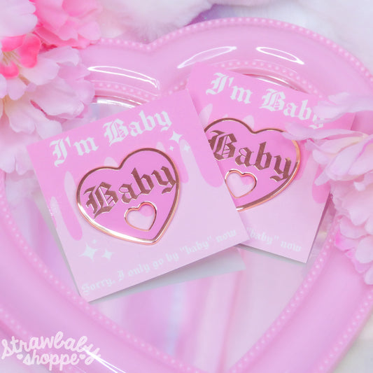 "Baby" Heart Enamel Pin