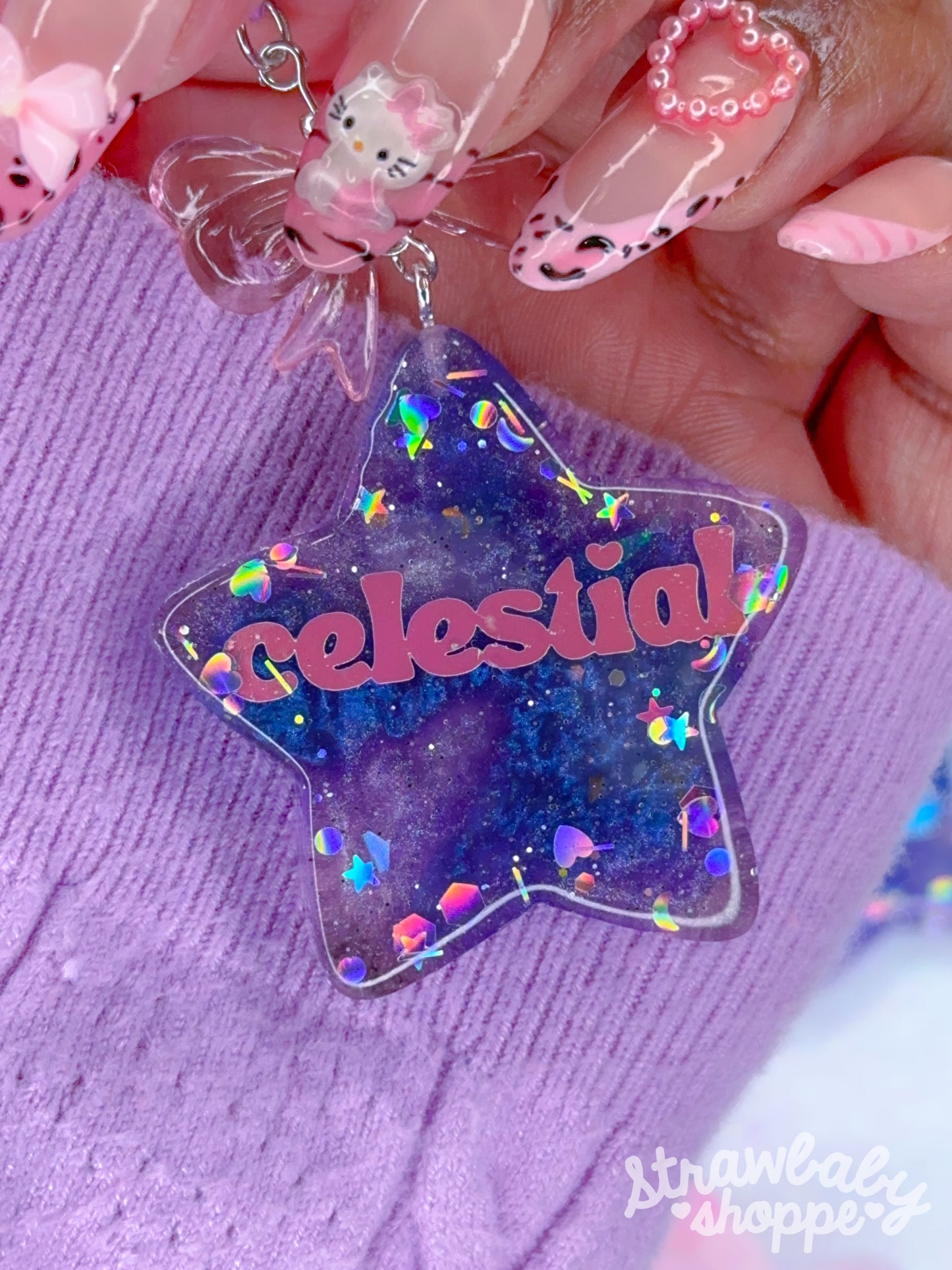 The Cosmos - Resin Charm Keychain