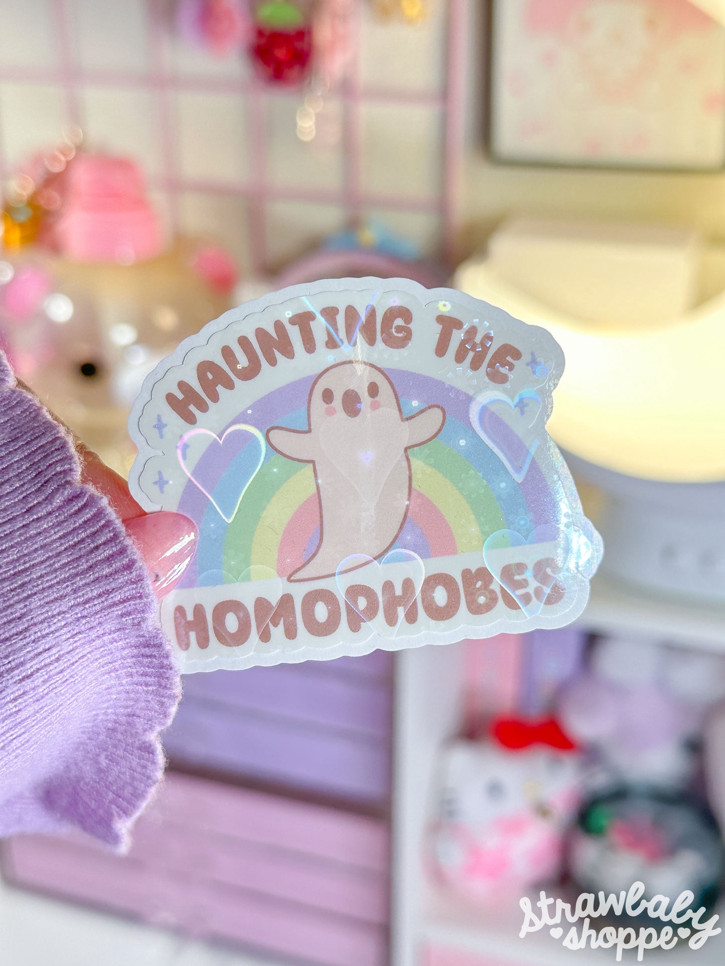 Haunting the Homophobes - Pastel - Sticker