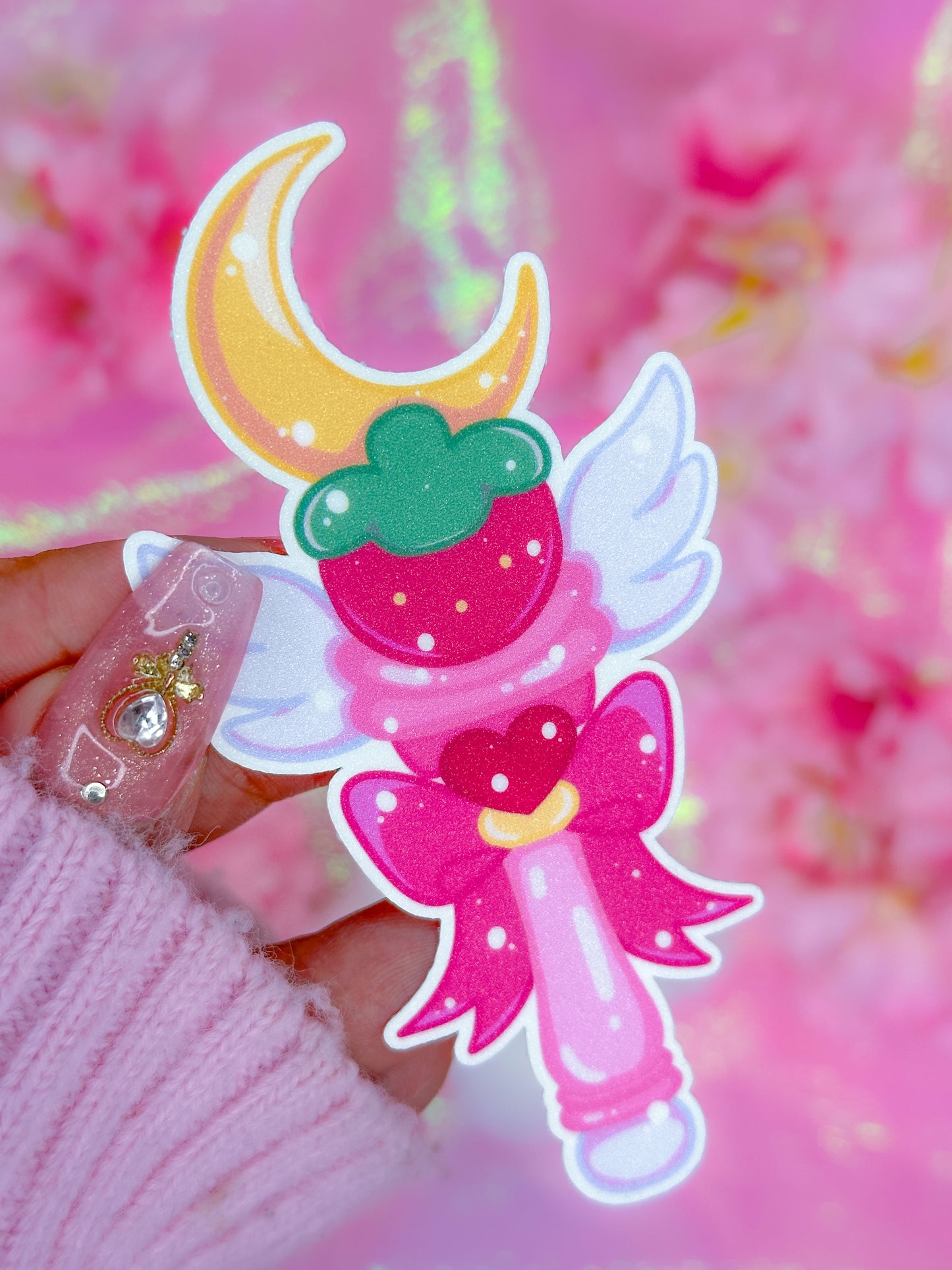 Magical Strawbaby Power! - Glitter Sticker