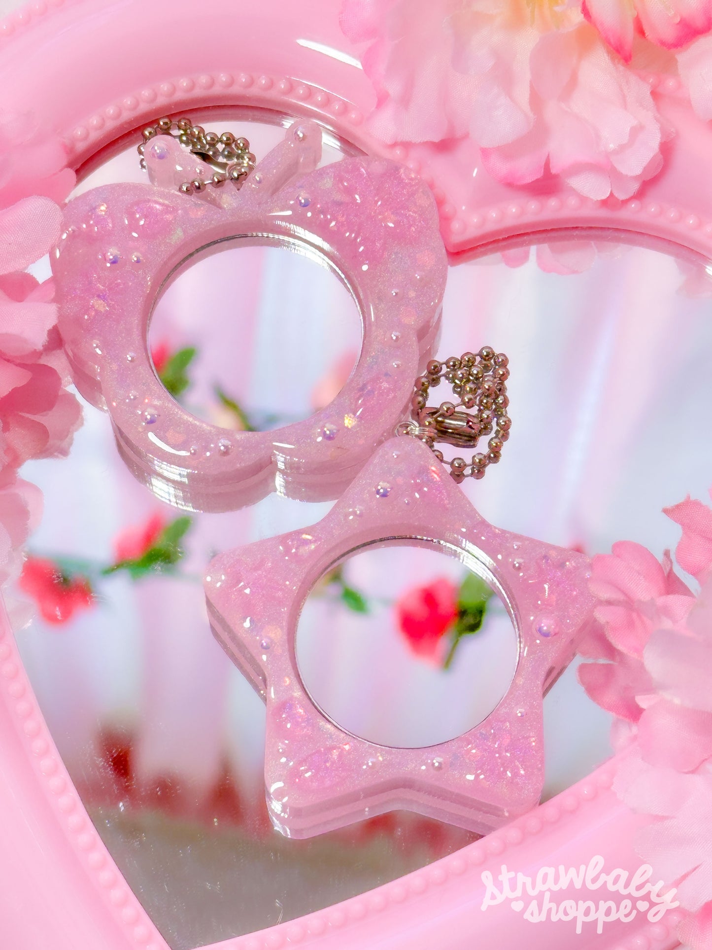 Butterfly & Star - Bag Mirror Charm