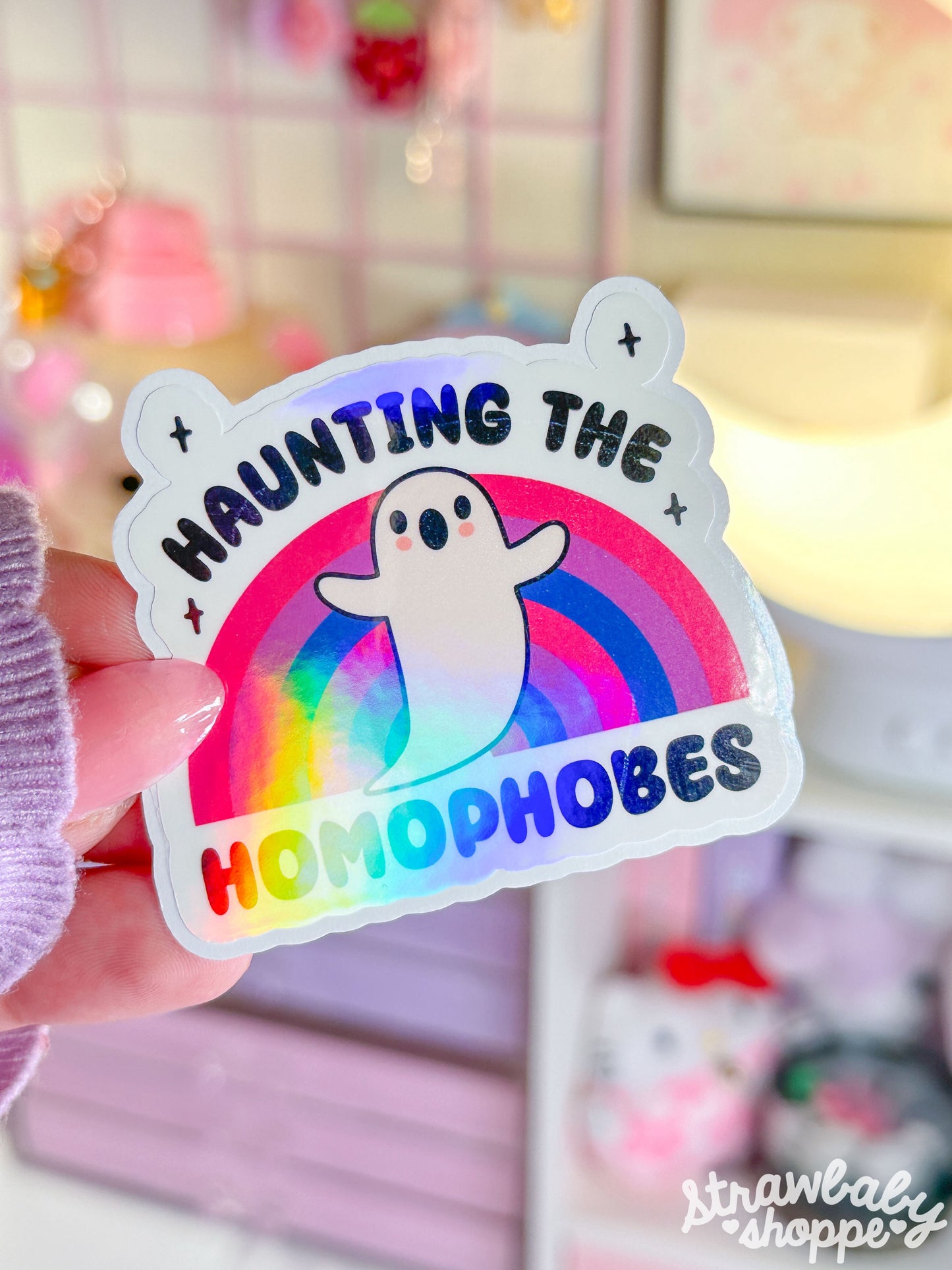 Haunting the Homophobes - Bi - Sticker