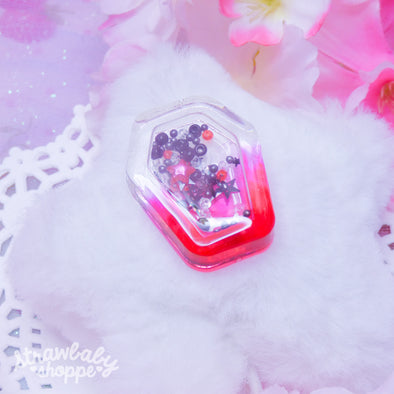 Translucent Red/Clear Coffin Shaker (Decide Your Own)