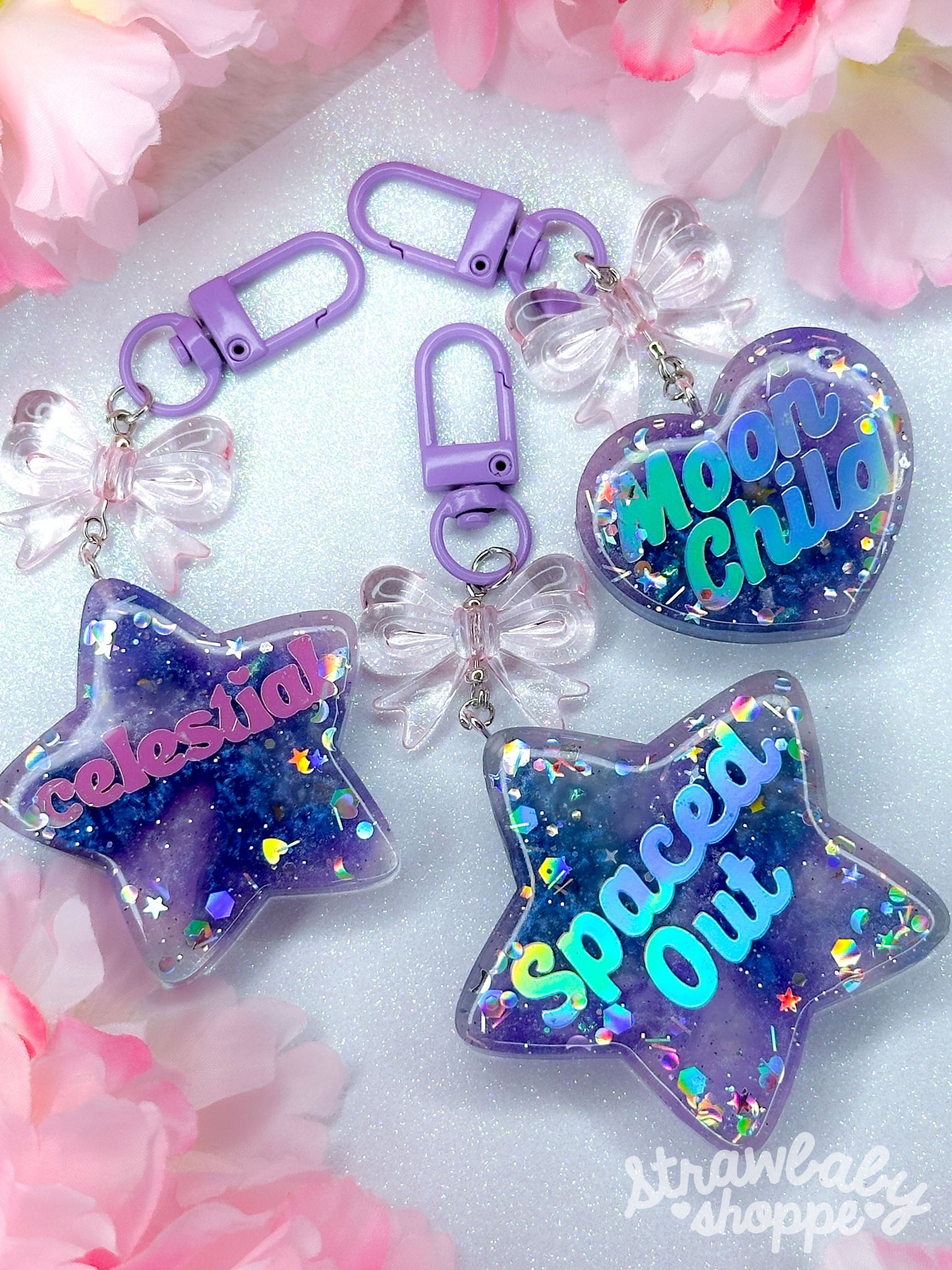 The Cosmos - Resin Charm Keychain