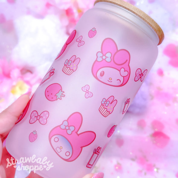 Melody is a Mood - Frosted 16oz Glass Can Cup