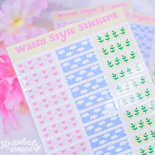 Nature Inspired - Washi Style Stickers