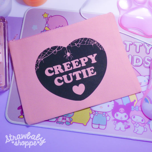 Pink "Creepy Cuties" Pouch