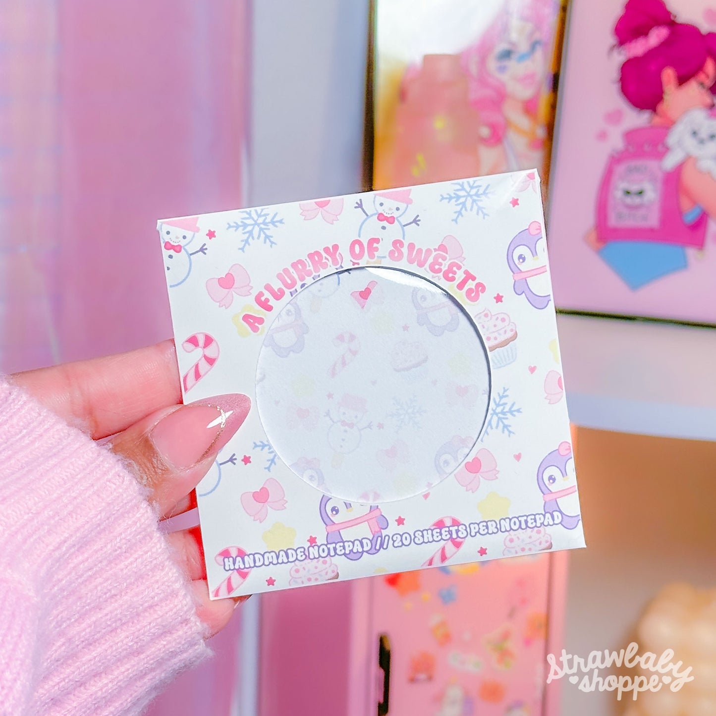 A Flurry of Sweets - 20 pg. Handmade Notepad