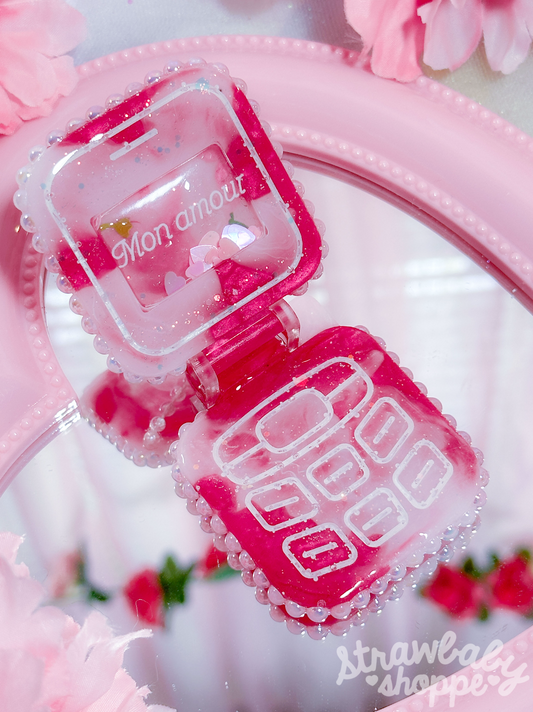 Mon Amour-  Flip Phone Charm (B Grade)