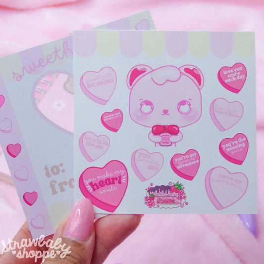 Sweethearts - Mushi Vday Sticker Sheet