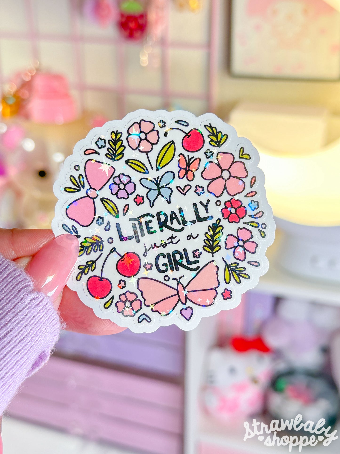 Literally Just A Girl Sticker