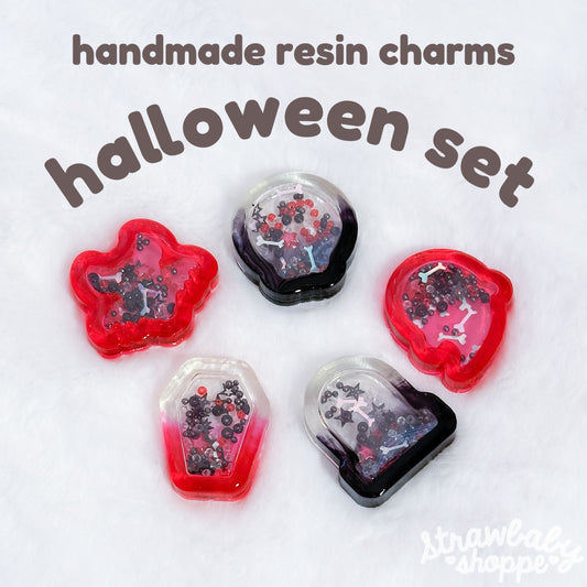 Premade Charms - 5 Piece Halloween Set - Small Business Supplies