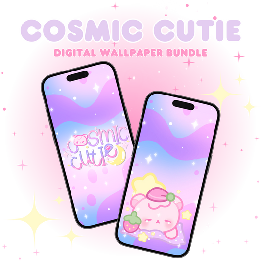 Cosmic Cutie Digital Wallpaper Bundle