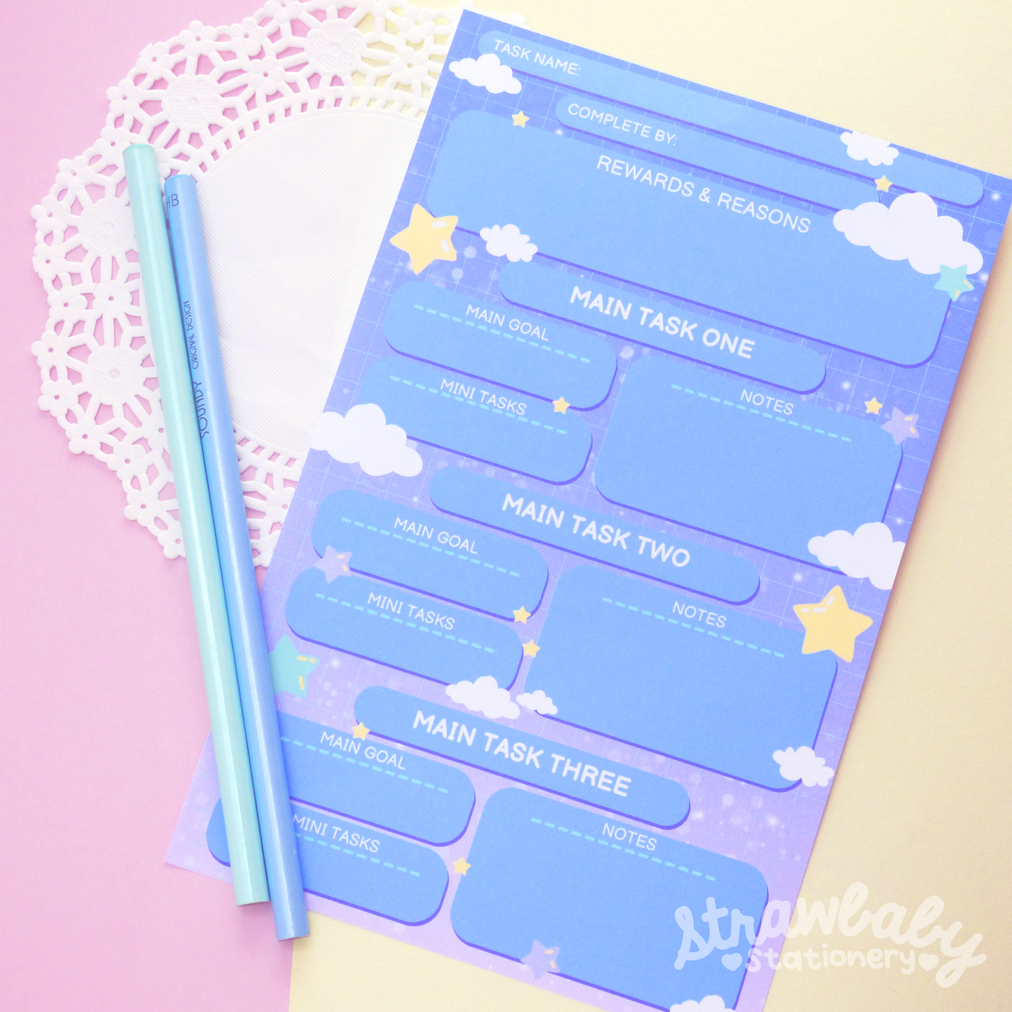 Daily Planner Note Sheets