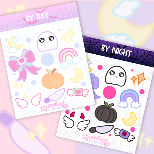By Day, By Night - Halloween Sticker Sheets